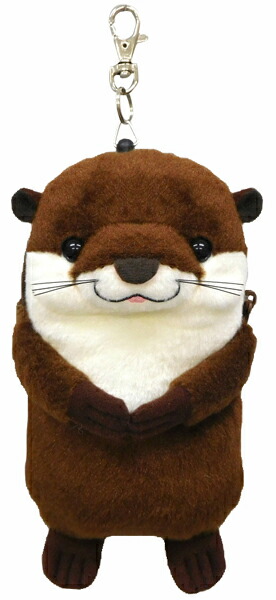 楽天市場 カワウソ パスケース ぬいぐるみ リール付き リュック カバン 小銭入れ 定期入れ カード入れ カードケース 財布 ウォレット 約16cmどうぶつ 動物 アニマル ぬいぐるみ グッズ おもちゃ 雑貨 キッズ ベビー プレゼント 送料無料 ほびすと