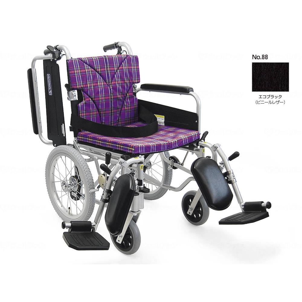Ka816 40b Lo あいち補聴器センターまごころ通販 車いす カワムラサイクル 座幅40cm 簡易モジュール介助用 低床タイプ 車椅子 エコブラック 低床タイプ 座幅40cm