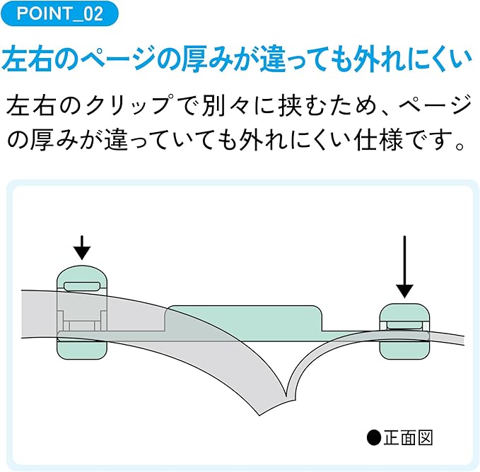 KOKUYO Campus Portable Book Clip (3 colours)