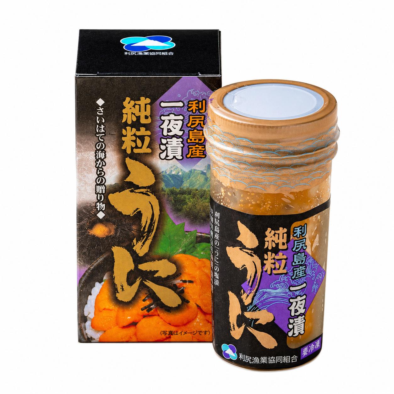 【お中元】北海道海鮮ギフト 御中元 【北海道産瓶うに60ｇ&times;2】ムラサキ雲丹 利尻島産 甘塩粒うに 60ｇ 1瓶 　うに　ウニ　ムラサキウニ　贈り物 うに丼 ギフト (60ｇ&times;2)　 北海道海鮮 高品質 海鮮専門店｜北直店