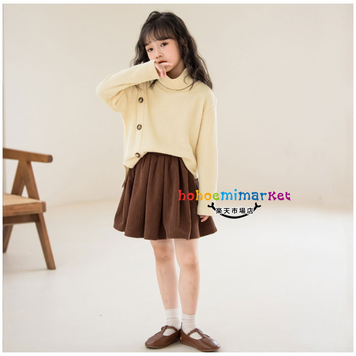 SALE／55%OFF】 韓国子供服 女の子 秋服 レジャー かわいい 上下セット セットアップ ワッフルニットトップス コーデュロイスカート 2点セット  キッズ 冬服 通学着 イベント 誕生日 結婚式 呼ばれ 子ども 暖かい 韓国風 スカートセット 長袖 発表会 七五三 120 130 140 ...