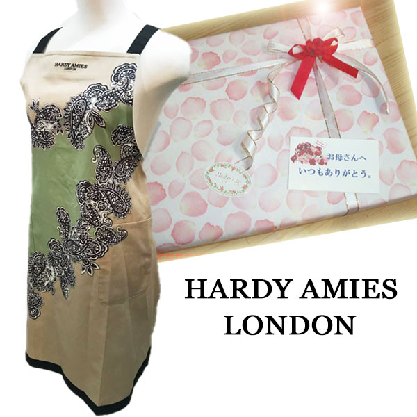 楽天市場 Hardy Amies ロンドン ブランド 無料ラッピング ぺいずりー柄 母の日に エプロン ラッピング無料 有名 敬老の日 Hoimai楽天市場店