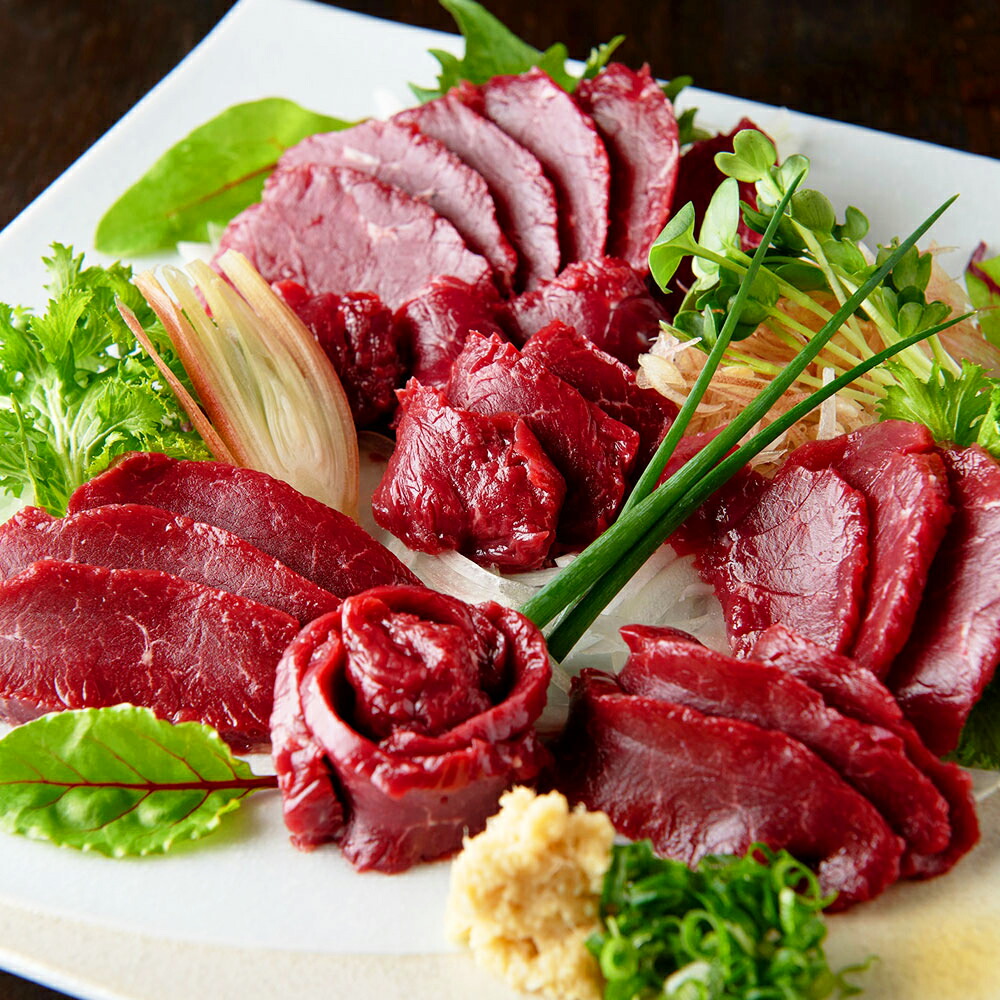 馬刺し 馬刺赤身ブロック〔正味量400g〕秋田県 桜田畜産 ｜ 産直お