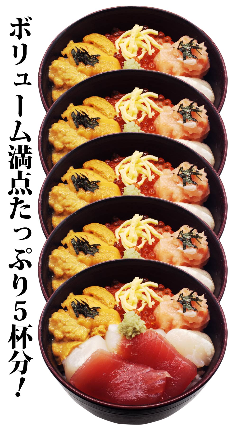 お父っつぁんの日曜日賜り物 豪壮海鮮5もと仕掛ける メバチマグロ 生うに いくら醤油漬け ほたて貝柱 サーモンとろ 海鮮碗セット 丼ぶりほとんど 水呑みh 送料無料 北海道マーケット直送 同梱不可 Lindsaymayphotography Com
