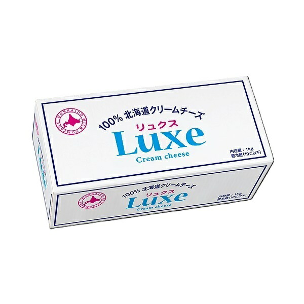 チーズ Luxe リュクス 北海道産 クリームチーズ 北海道乳業 1kgx6個セット パン お菓子 手作り 材料 ギフト プレゼント お中元 ギフト 人気｜北海道お土産ギフト岡田商店 13,528円