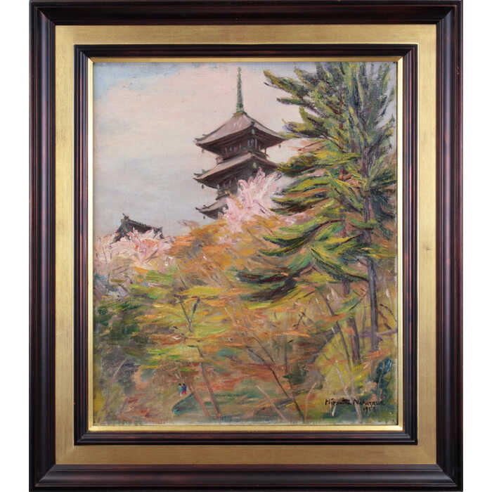 楽天市場】絵画 長川清悦 油絵・油彩画 『民家』 家 建造物 一点