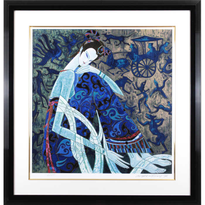 楽天市場】絵画 池上壮豊 シルクスクリーン 版画 『苑-16』 花