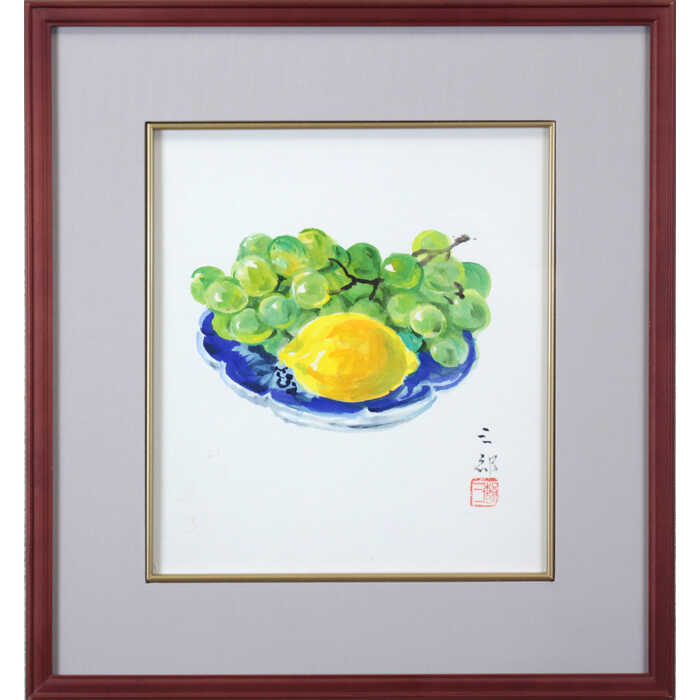 繁野三郎の20号肉筆水彩画「恵庭岳」(1982年作)【真作・新額装・美品】 繁野三郎の20号肉筆水彩画「恵庭岳」(1982年作)【真作・新額装・美
