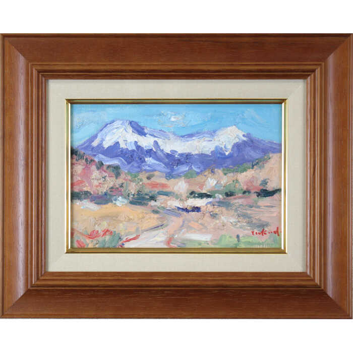 楽天市場】絵画 互井開一 水彩画 『無題』 山 岬 木 自然 道