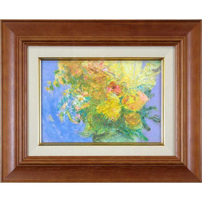 杢田たけを 「愛人」油彩画 杢田たけを「田園」油絵・F6号 絵画買取・販売