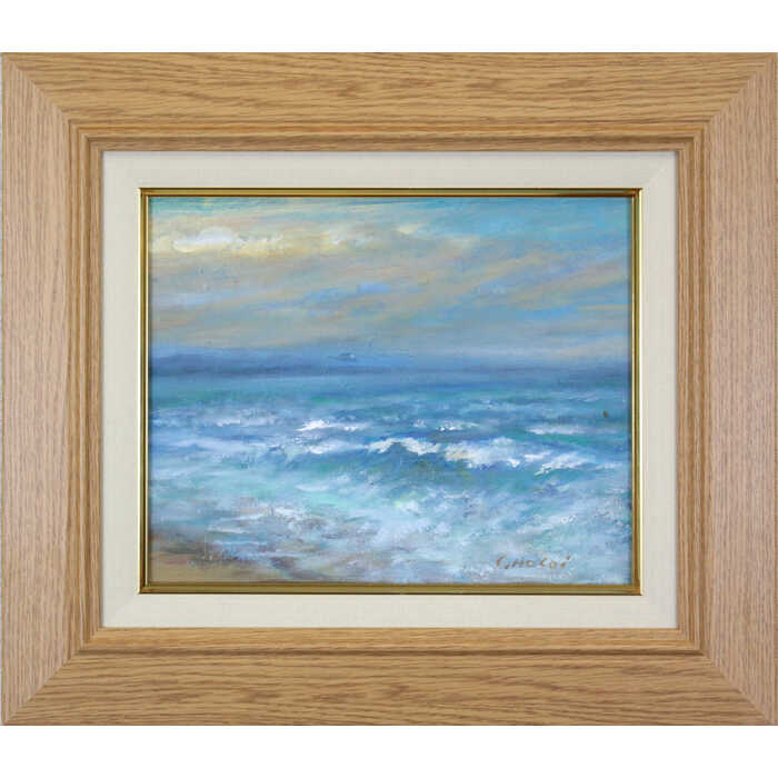 油絵【海岸と犬】1点物の原画/作者サイン入り/油彩画 楽天市場】絵画 岸田賢治 油絵・油彩画 『あじさい』 花 静物