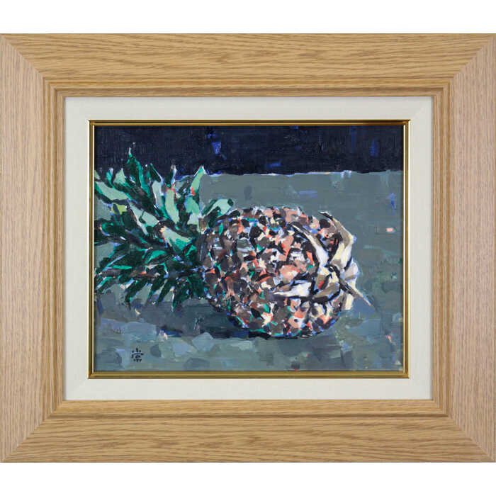 油絵　絵画　油彩　一点物 楽天市場】絵画 内藤一男 油絵・油彩画 『りんごと梨』 果物 静物 一点