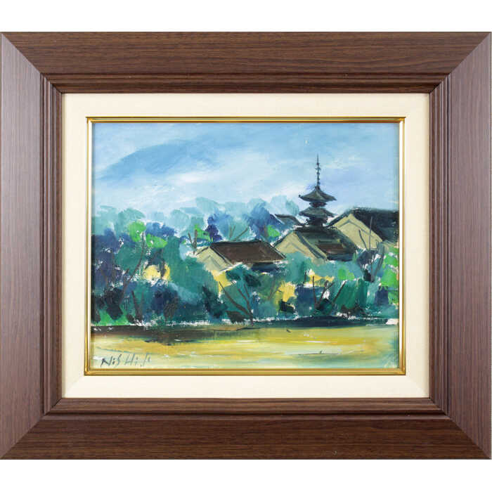 楽天市場】絵画 斎藤紅一 油絵・油彩画 『新緑の道庁』 建造物