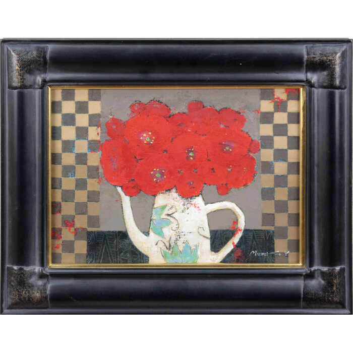 楽天市場】【作家名】吉岡耕二 【作品名】花・1 花 絵画 抽象画
