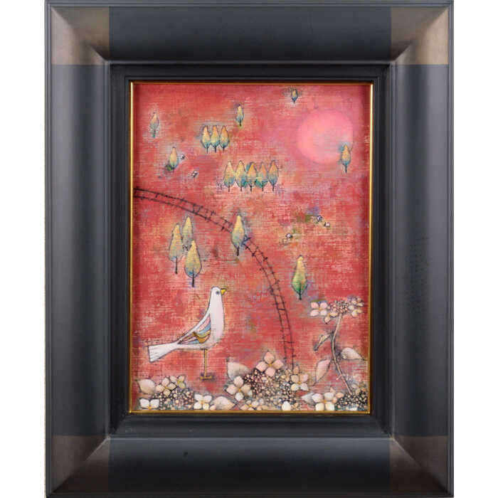 楽天市場】抽象画 絵画 現代アート 油絵 森嘉一 「夜のかたち」 額付き