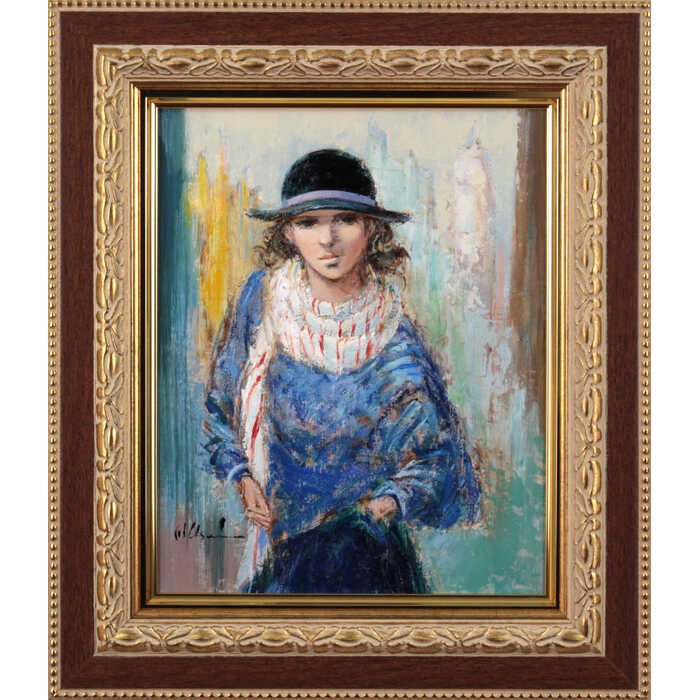 楽天市場】絵画 阿部国利 油絵・油彩画 『椅子に座る女』 人物 一点物