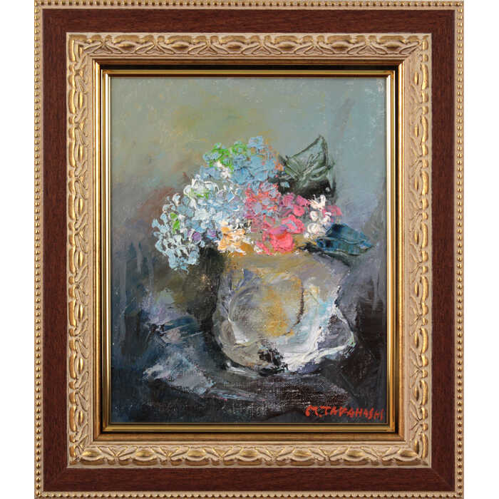 絵画 高橋益之 油絵・油彩画 『花』 花 静物 一点物 美術品 アート ご贈答品 ギフト たかはしますゆき|北海道画廊 店