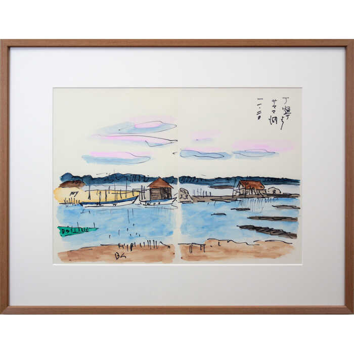 楽天市場】絵画 浜田泰介 水彩画 『雨後のネバ河畔』 街 外国風景 一点物 美術品 アート はまだたいすけ : 北海道画廊 楽天市場店