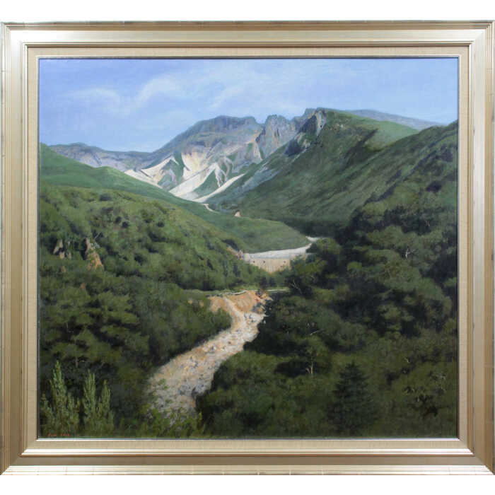 楽天市場】絵画 坂元輝行 油絵・油彩画 『大雪山黒岳』 山 木 自然