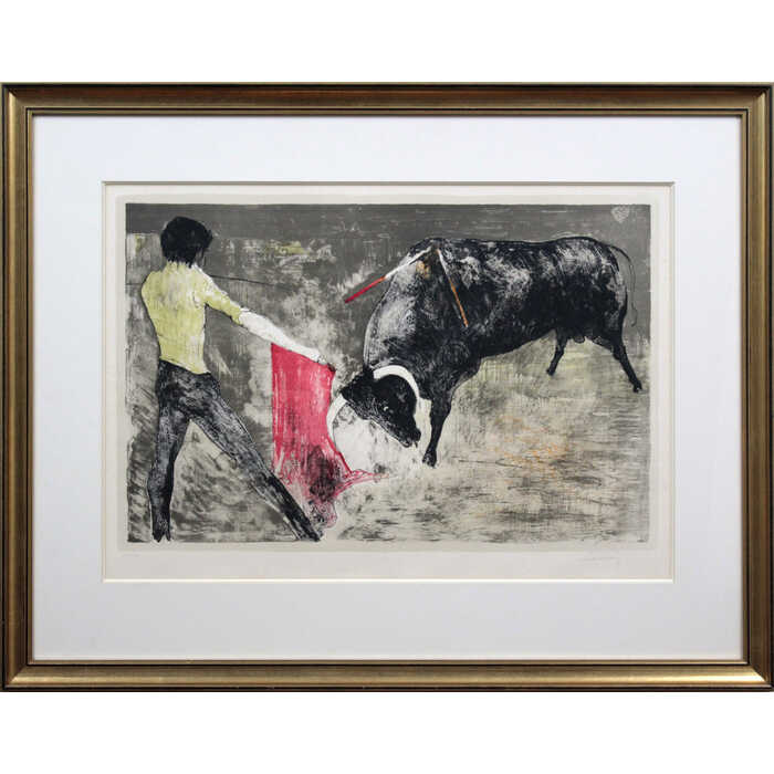 ジャン・ジャンセン 大判 リトグラフ 絵画 美術 芸術 額装 美術品 アート ジャン・ジャンセン 『憂鬱』 リトグラフ - 北海道画廊