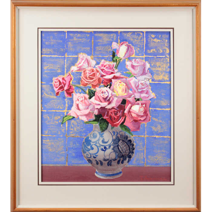 片山弘明　 油彩画 「薔薇」 楽天市場】絵画 片山弘明 油絵・油彩画 『薔薇』 花 静物 優しい 一点