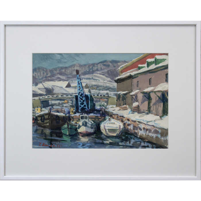 武藤彰 日本画『上高地大正池』 絵画 武藤 彰 『上高地大正池』 日本画 - 北海道画廊