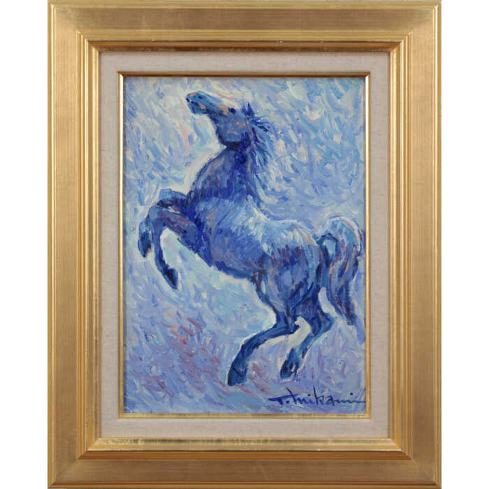 東 弘孝 『月夜のオンフルール』 油彩画 - 北海道画廊