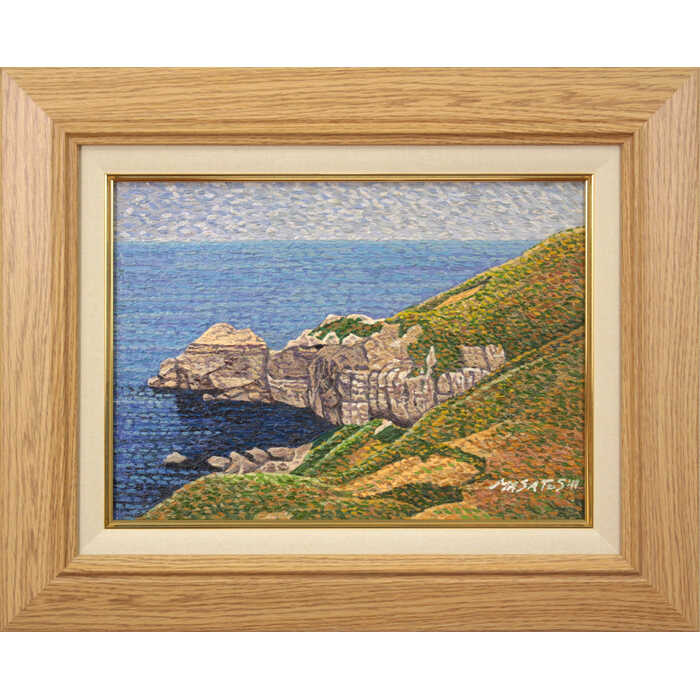 楽天市場】絵画 渡辺正治 油絵・油彩画 『水上の館』 城 建造物 森 湖