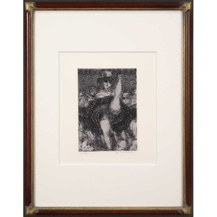 絵画 増田誠 銅版画 『踊り子』 人々 渡世 美術品 アート ご贈答品 ギフト ますだまこと|北海道画廊 店