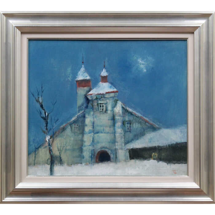 楽天市場】絵画 小松明 油絵・油彩画 『積丹の冬』 海 海岸 自然