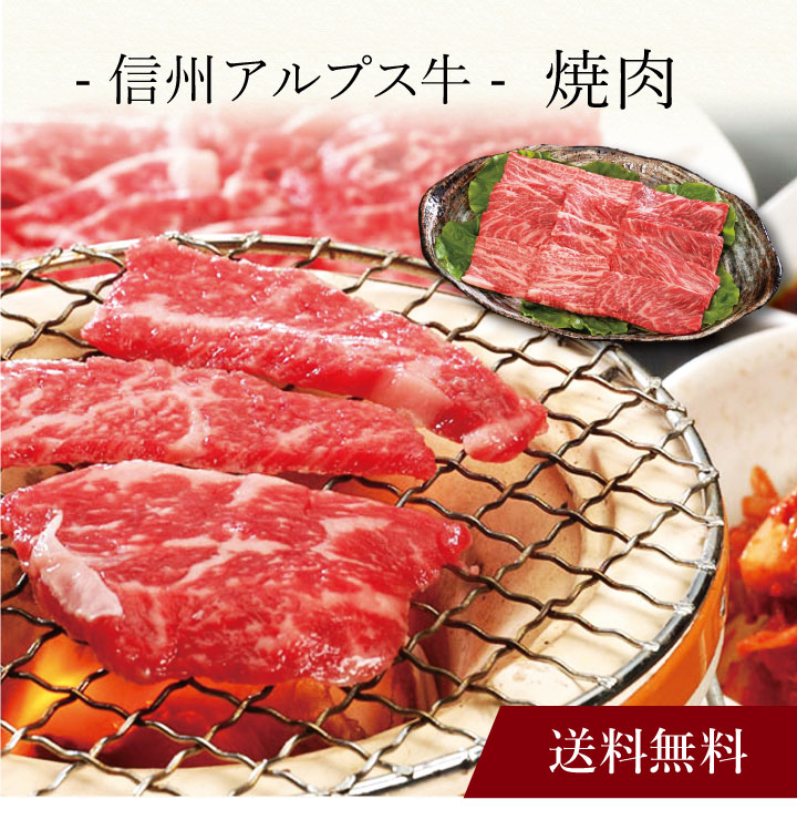 【送料無料】〔 信州アルプス牛 焼肉 〕お取り寄せ 送料無料 内祝い 出産内祝い 新築内祝い 快気祝い ギフト 贈り物 6,221円