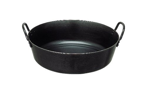 味一鉄 揚げ鍋 45珊 屁っ放り火鉄製 鍋 揚げ物 天ぷら鍋 黒鉄 持ちこたえる 思わしい 天ぷら 唐揚げ 飛球 日本製 労働者階級 御勤め用 屁っ放り火
