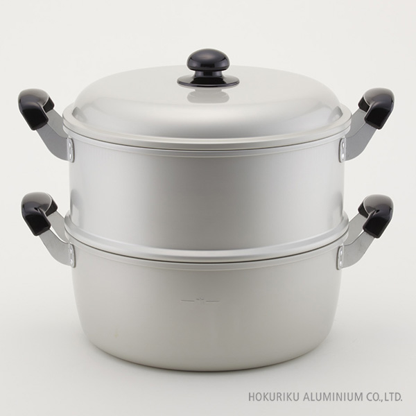 楽天市場】北陸アルミニウム ゆうげ紀行2段蒸し器28cm : くらし弐番館