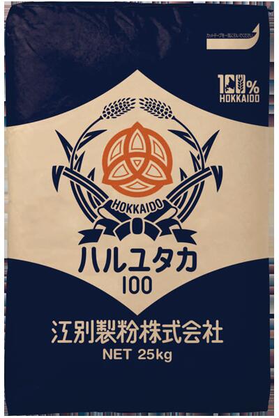 北海道産 強力粉 はるゆたか１００ 25kｇ 国産 パン用 小麦粉 はるゆたか ストレート 業務用 江別製粉 [重量商品につき送料無料対象外]【RCP】