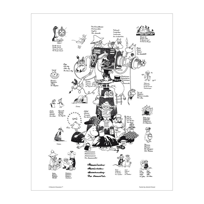 MOOMIN】白黒のイラストがたまらない♪: なんて世界はおもしろい