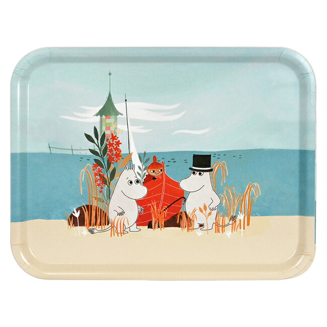 Moomin ムーミン Opto Design オプトデザイン 木製トレイ L ( #OURSEA / 43×33cm)【北欧雑貨】