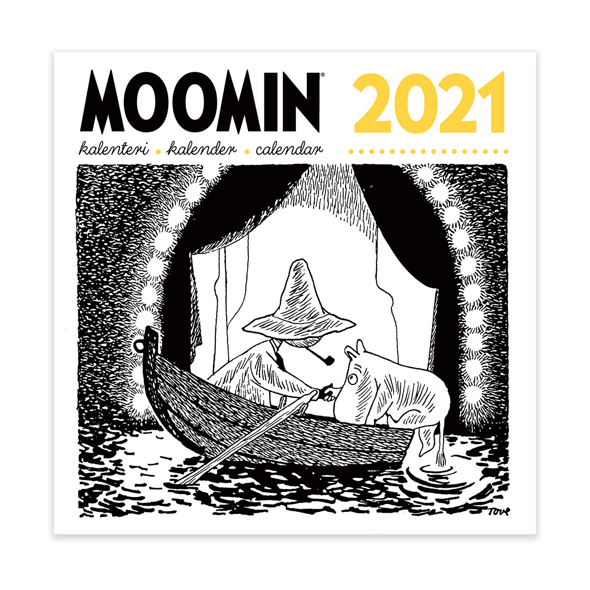 楽天市場 Moomin ムーミン Putinki プティンキ 壁掛けカレンダー 21年 30 30cm 北欧雑貨 北欧雑貨bypos 楽天市場店