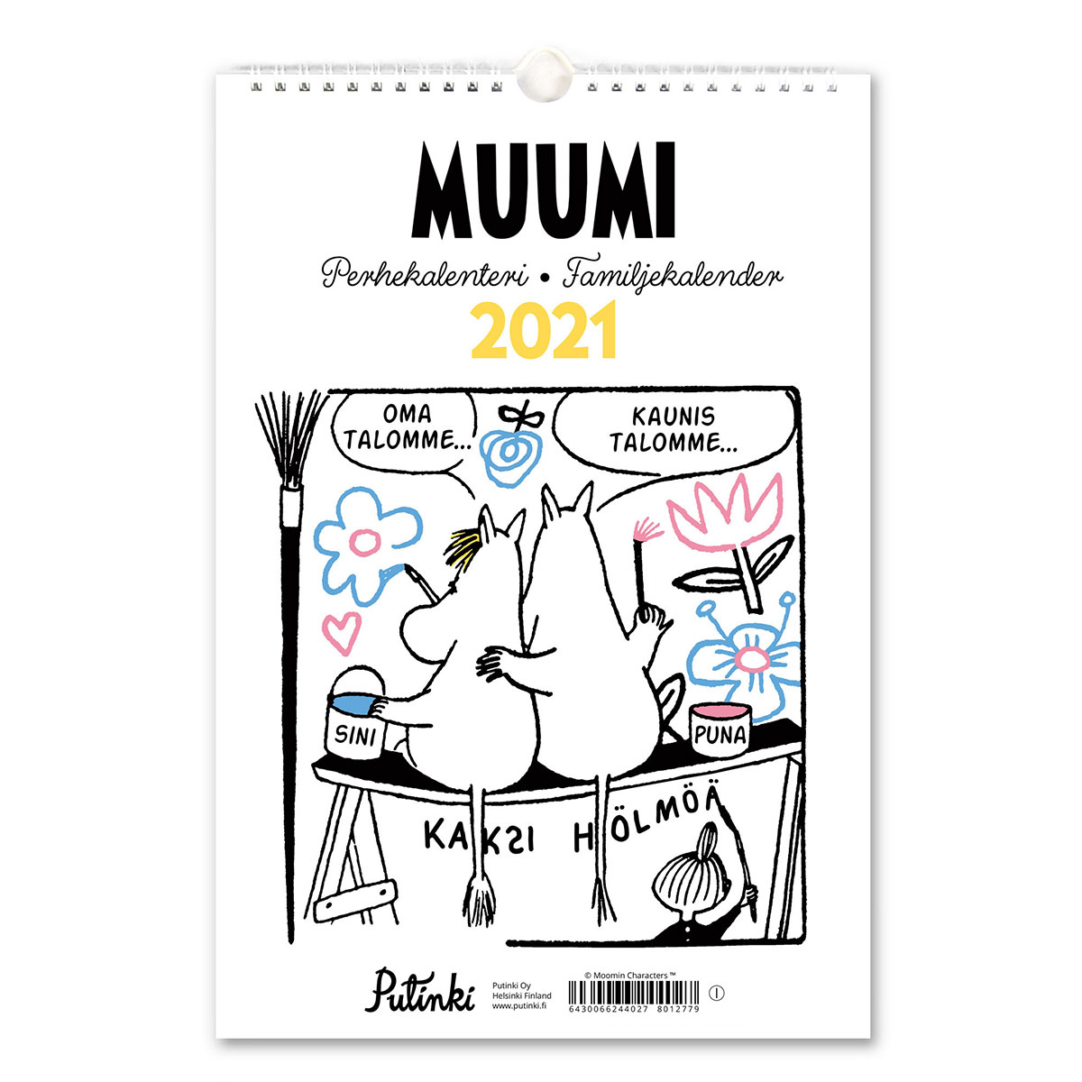 楽天市場 Moomin ムーミン Putinki プティンキ 壁掛けカレンダー 21年 30 30cm 北欧雑貨 北欧雑貨bypos 楽天市場店