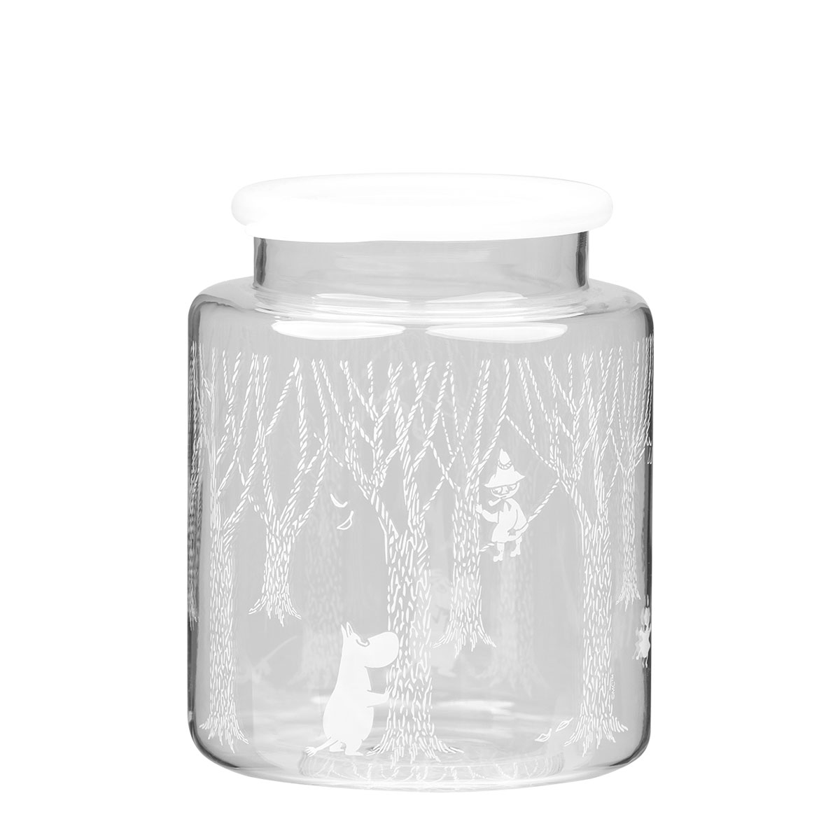 Moomin ムーミン Muurla ムールラ 蓋付きガラスジャー ( IN THE WOODS )【北欧雑貨】