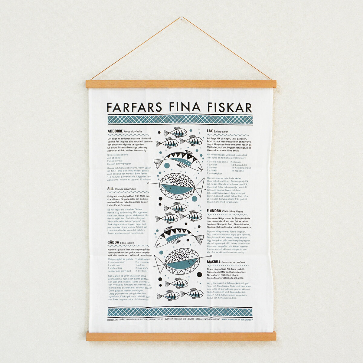 市場 Bom ユナイテッド ボム キッチンタオル United おじいちゃんのすてきな魚たち