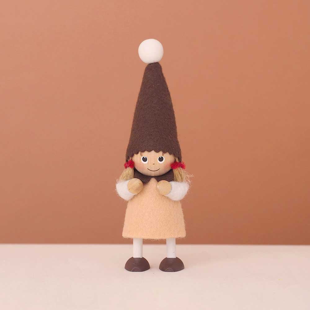【NORDIKA公式】NORDIKA nisse ノルディカ ニッセ クリスマス 木製人形 ( 女の子 / Melty Series )【北欧雑貨】
