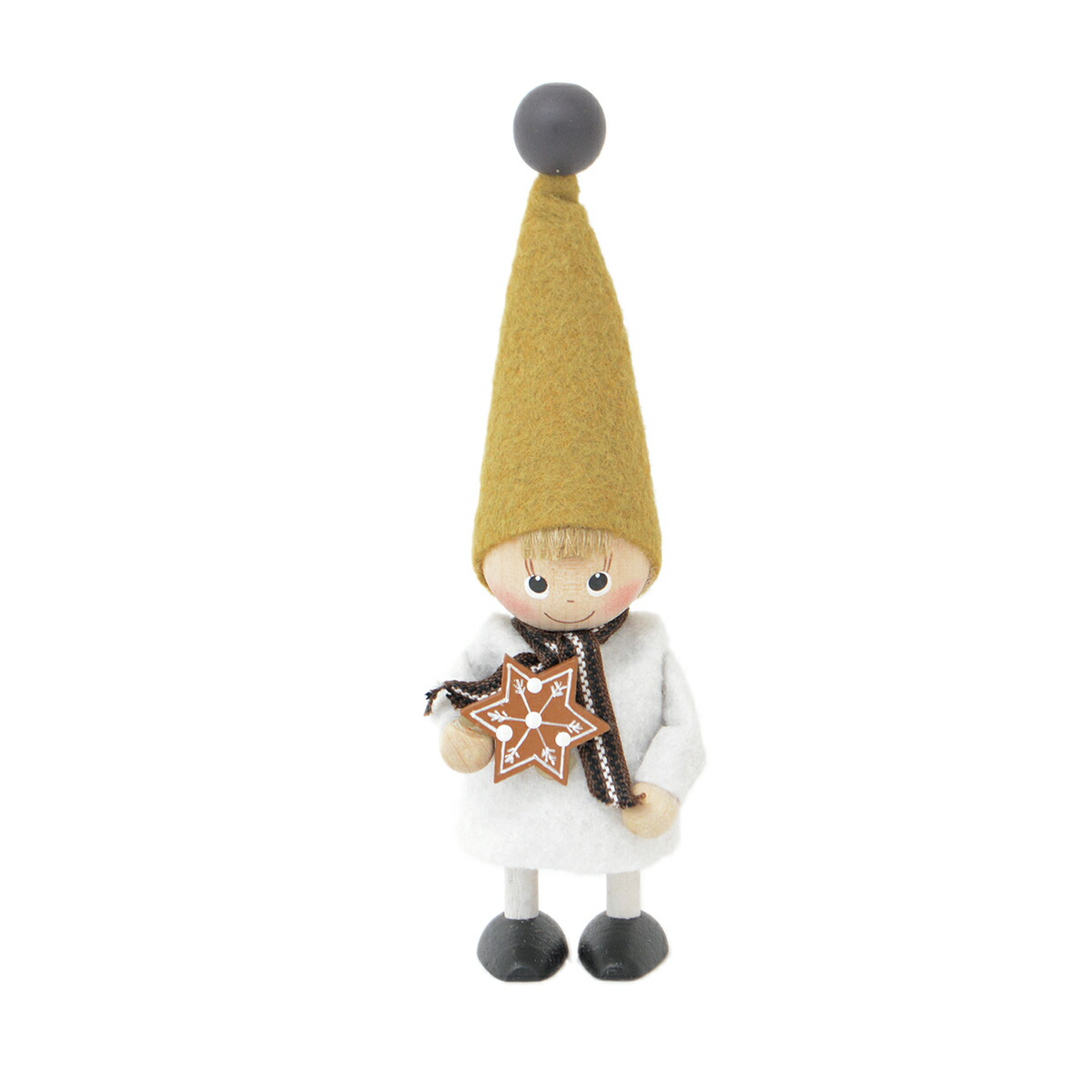 【NORDIKA公式】【新作】NORDIKA nisse ノルディカ ニッセ クリスマス 木製人形 ( ジンジャークッキーを持った男の子 / Jule Hygge )【北欧雑貨】