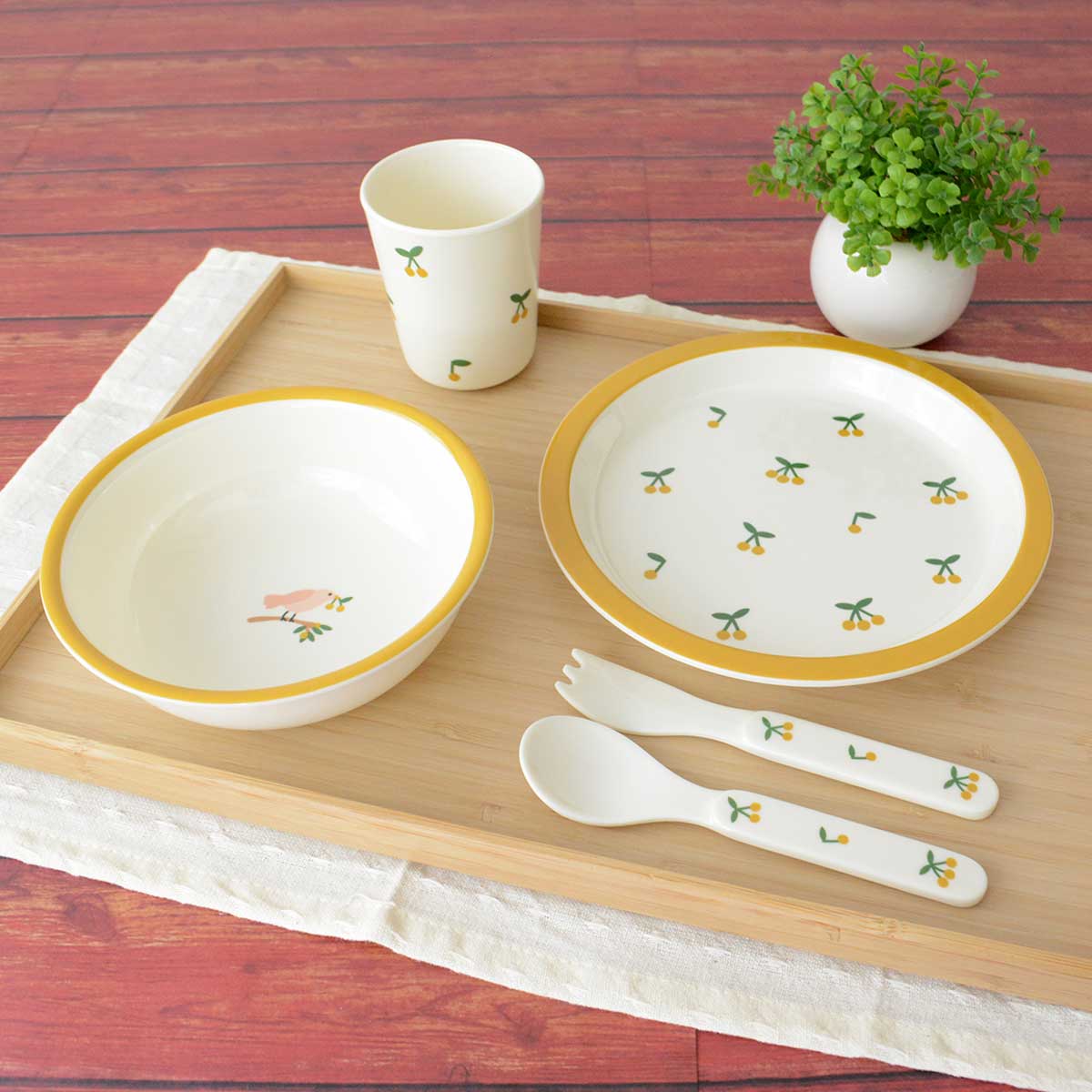【送料無料】Petit Jour Paris プティジュールパリ メラミンギフト5点セット ( EMILE & IDA )【北欧雑貨】