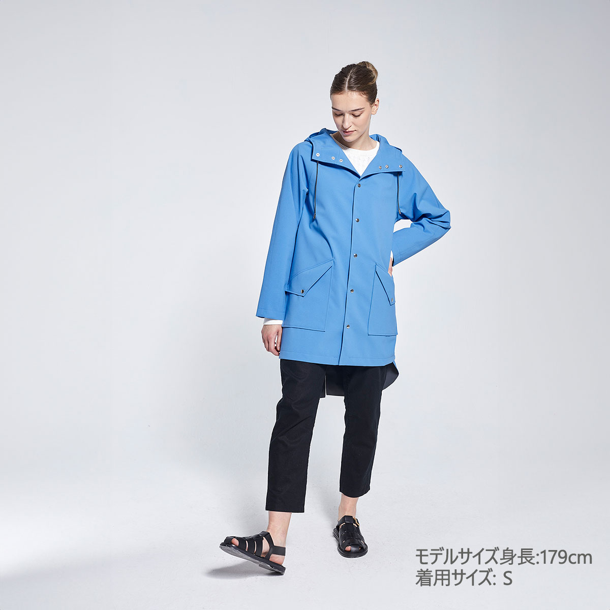 【貨物輸送無料】Ducktail Rainwear ダックテール レインウェア シティ雨合羽  ( XS大きさ / 綿津見青碧 )【北欧雑貨】