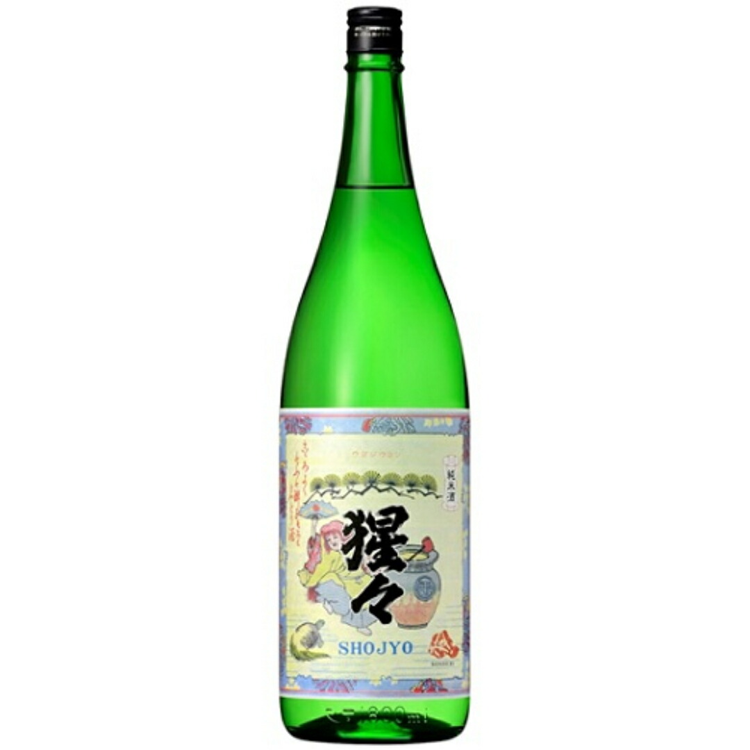 猩々 純米酒 1.8L 6本(1ケース) JP宅配100サイズ 中村酒造 純米酒 1800 復刻 五百万石 穏やか 食中酒 野々市 石川 北陸 【W】|北陸うまいもん屋