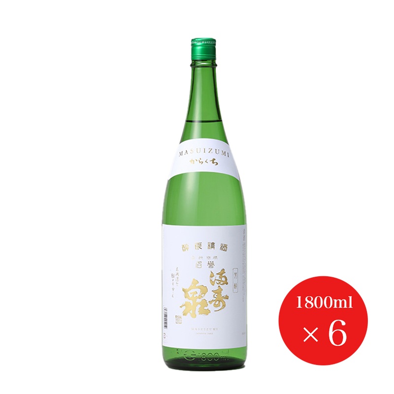 満寿泉 マス印 1.8L ６本（１ケース）ＪＰ宅配100サイズ 桝田酒造 日本酒 お酒 富山県 1800ml 一升瓶 晩酌 地酒 【W】｜北陸うまいもん屋
