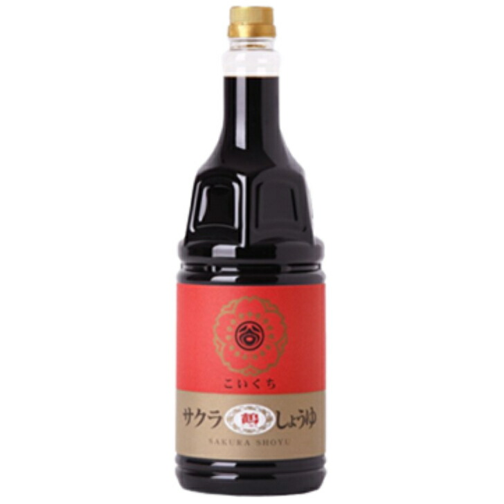 【Ｗ】【数量限定】谷川醸造 サクラしょうゆ 鶴 1.8L ６本（１ケース） ＪＰ宅配100サイズ【頑張ろう能登】