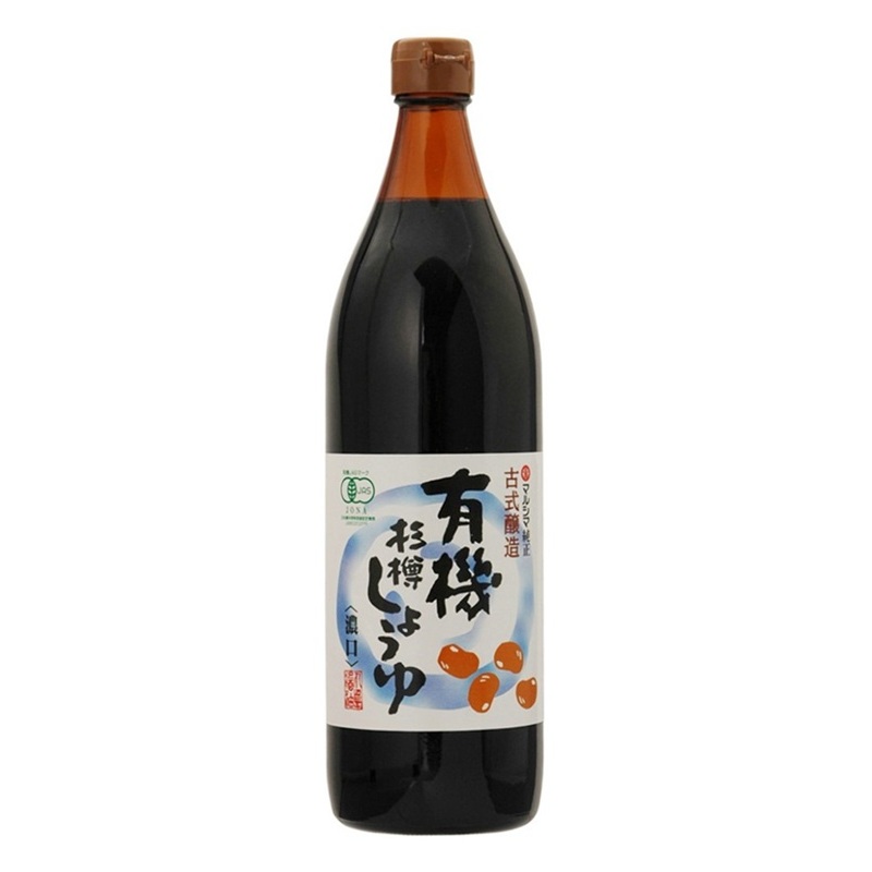 丸島醤油 有機杉樽しょうゆ 濃口 900ml １２本（１ケース）ＪＰ宅配100サイズ｜北陸うまいもん屋 9,489円