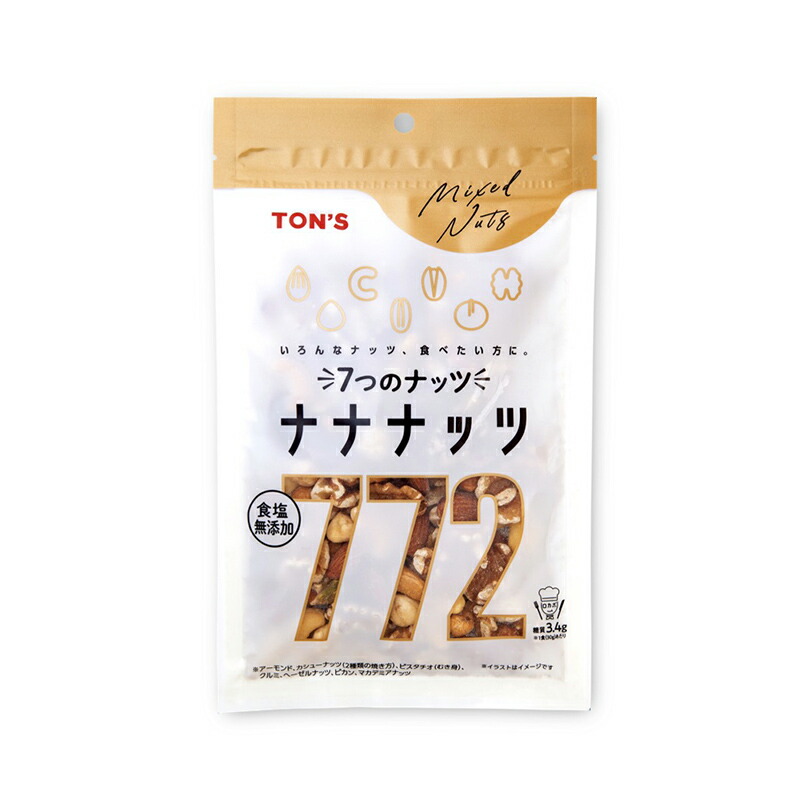 【Ｋ】TON'S 食塩無添加ナナナッツ 160g １０個（１ケース） 【東洋ナッツ】【健康応援】 宅配80サイズ