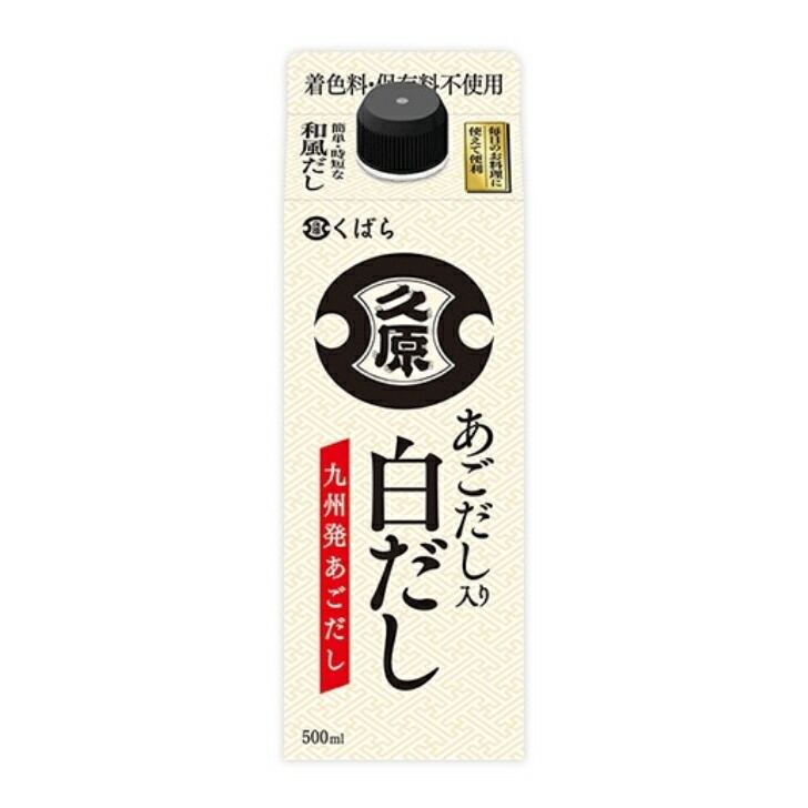 【Ｍ】くばら あごだし入り白だし 500ml １２個（１ケース） 【久原醤油】 宅配100サイズ